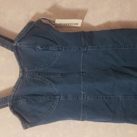 Chic Blue Denim Mini Dress - Picture 2 of 6